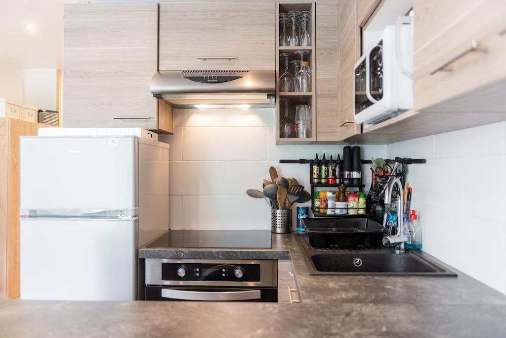 Apartamento Pied-A-Terre Cosy Face Aux Pistes De La Princesse Demi-Quartier Exterior foto