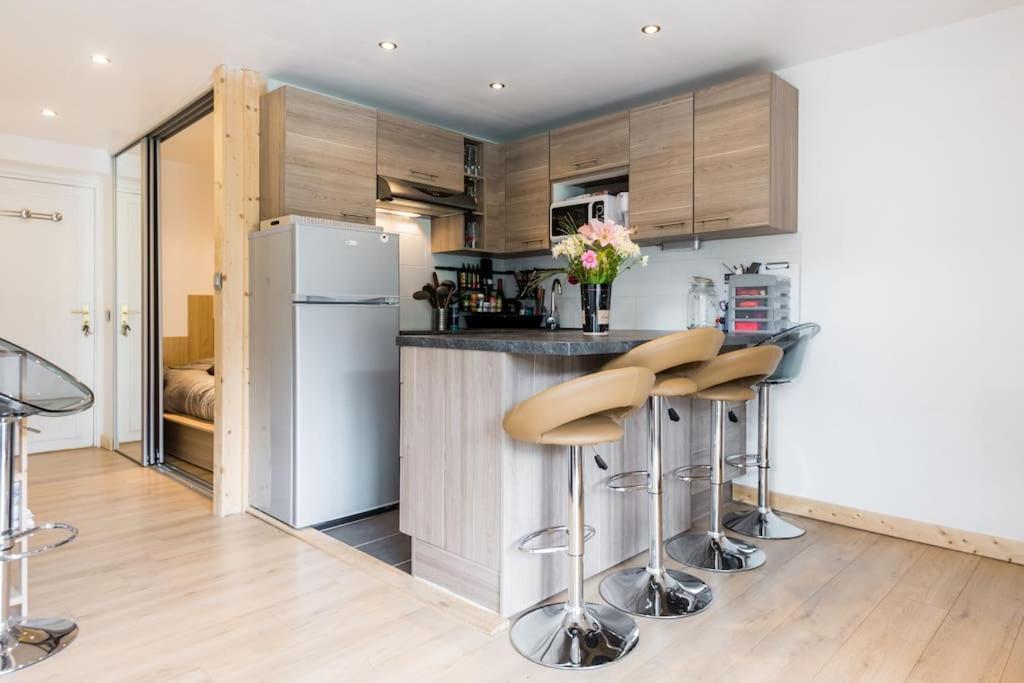 Apartamento Pied-A-Terre Cosy Face Aux Pistes De La Princesse Demi-Quartier Exterior foto